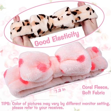 UMIKU 8 Pack Soft Coral Fleece Headbands for Women