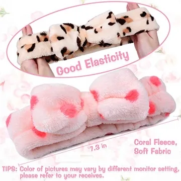 UMIKU 8 Pack Soft Coral Fleece Headbands for Women