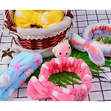 UMIKU 8 Pack Soft Coral Fleece Headbands for Women