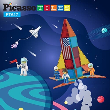 Picasso Toys 4 Piece Astronaut Magnetic Action Figures