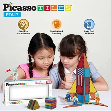 Picasso Toys 4 Piece Astronaut Magnetic Action Figures