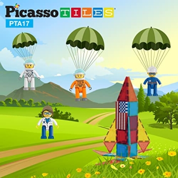 Picasso Toys 4 Piece Astronaut Magnetic Action Figures