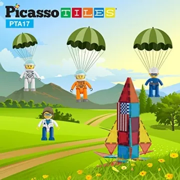 Picasso Toys 4 Piece Astronaut Magnetic Action Figures