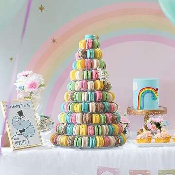 Frigatebird Macaron Tower Display Stand for Events
