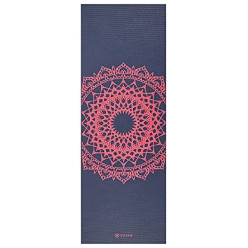 Gaiam Non-Slip Yoga Mat Free Yoga Class Lightweight