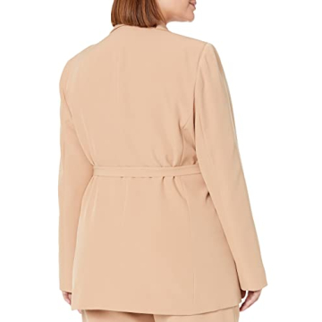 Stylish Ren Wrap Front Belted Blazer for Women by The Drop