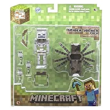 Minecraft Spider Jockey Pack - Action Figure Set for Kids