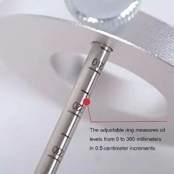 Motorcycle Fork Oil Level Tool, Fork Oil Level Gauge Fork Oil Tool Kit Fork Oil Tool Gauge Suspension Level Tuning Syringe Shock Adjuster With Adjustable Ring