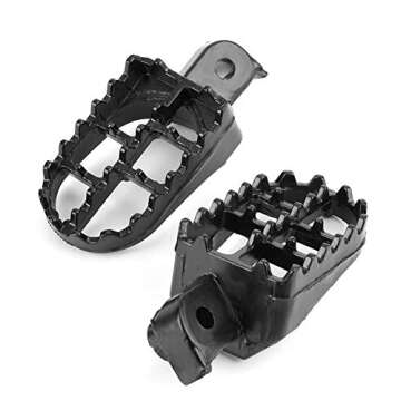Aluminum Alloy Foot Pegs Fit For XR50R CRF50 CRF70 CRF80 CRF100F, Foot Pegs Auto Accessory Black