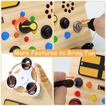 Engaging Montessori Busy Board for Toddlers Ages 1-4