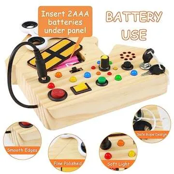 Engaging Montessori Busy Board for Toddlers Ages 1-4