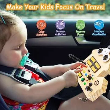 Engaging Montessori Busy Board for Toddlers Ages 1-4