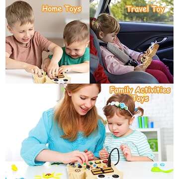 Engaging Montessori Busy Board for Toddlers Ages 1-4