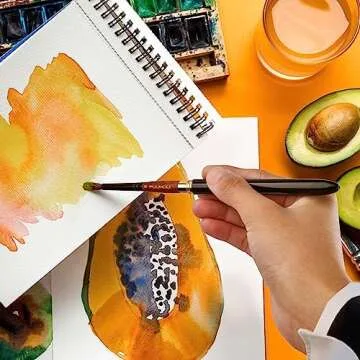 Fuumuui Kolinsky Travel Watercolor Brush Set - 4PCS