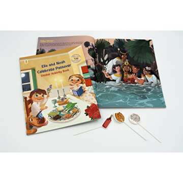 Ella and Noah Celebrate Passover: Engaging Sticker Activity Book for Kids with 120+ Fun Activities