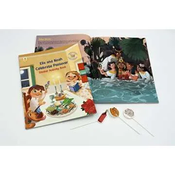 Ella and Noah Celebrate Passover: Engaging Sticker Activity Book for Kids with 120+ Fun Activities