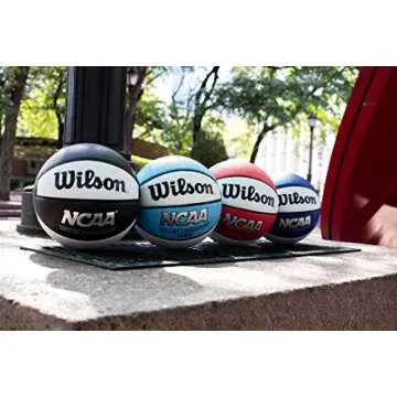 WILSON NCAA Killer Crossover Outdoor Basketball - Size 6 - 28.5", Columbia Blue/White