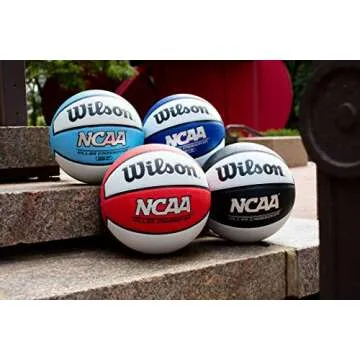 WILSON NCAA Killer Crossover Outdoor Basketball - Size 6 - 28.5", Columbia Blue/White