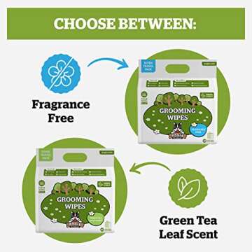 Pogi's Dog Grooming Wipes Travel Packs - 240 Dog Wipes for Cleaning and Deodorizing - Hypoallergenic Pet Wipes for Dogs, Puppy Wipes - Quick Bath Dog Wipes for Paws, Butt, & Body - Fragrance Free