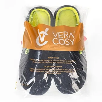 Two-Tone Men's Memory Foam House Slippers