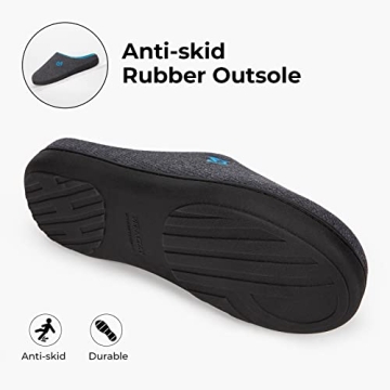 Two-Tone Men's Memory Foam House Slippers