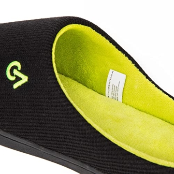 Two-Tone Men's Memory Foam House Slippers