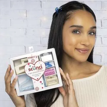 Scunci by Conair 6pk Claw Clip - Gift Sets - hair accessories for girls and women - for all hair types - teen girl gifts trendy - Assorted Pastel