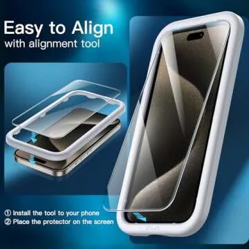 JETech iPhone 15 Pro Max Screen Protector 3-Pack