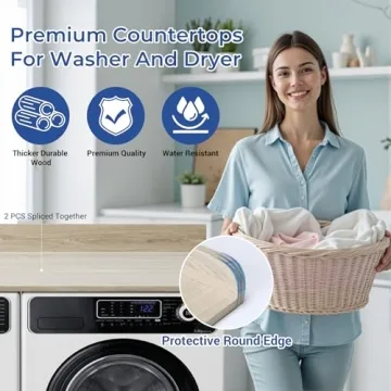 Stylish COOLBEBE Washer and Dryer Countertop for Laundry Room