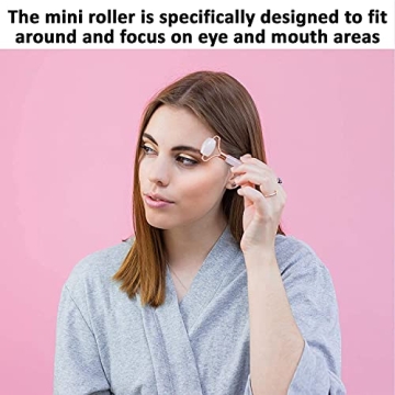 Rose Quartz Roller & Gua Sha Set for Youthful Skin