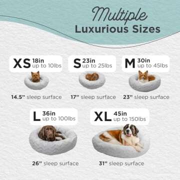 Calming Donut Dog Bed by Best Friends - Gray, Extra Large