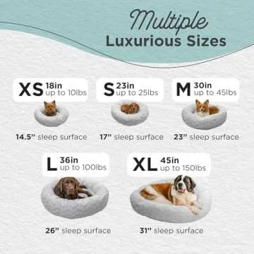 Calming Donut Dog Bed by Best Friends - Gray, Extra Large