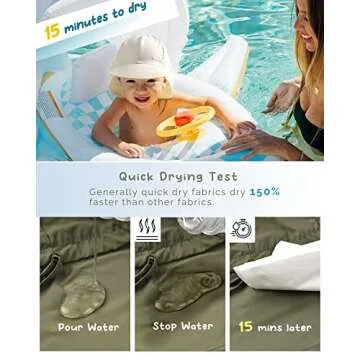 FURTALK Baby Sun Hat with Neck Flap UPF 50+ Adjustable Baby Boys Girls Summer Beach Hat for Traveling Swim Hat Beige