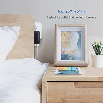 OKRAY USB Wall Charger Flat 3-Pack Fast Charging