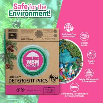 WBM Laundry Detergent Pods - Eco-Friendly, Stain-Fighting Power