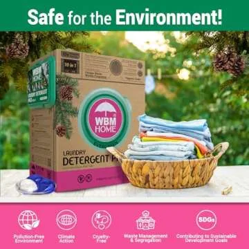 WBM Laundry Detergent Pods - Eco-Friendly, Stain-Fighting Power