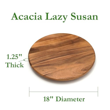 Elevate Your Dining Experience with Acacia Wood Lazy Susan