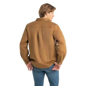 Legendary Whitetails Journeyman Shirt Jacket for Men | Flannel Lined & Water-Resistant