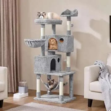 Yaheetech Extra Large Cat Tree with Hammock & Scratching Posts