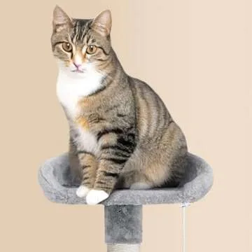 Yaheetech 64.5in Multi-Level Cat Tree with Hammock