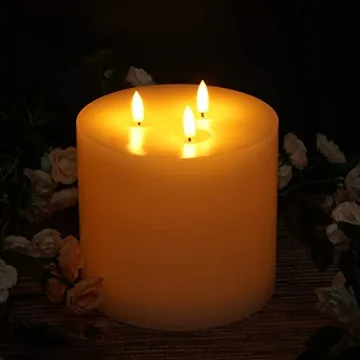 Amagic 6x6 Extra Large Flameless Candle with Remote