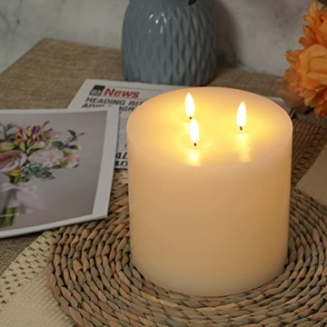Amagic 6x6 Extra Large Flameless Candle with Remote