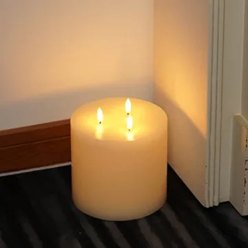 Amagic 6x6 Extra Large Flameless Candle with Remote