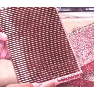 REDODEDO 2400pcs Real Glass Rose Gold Mosaic Tiles