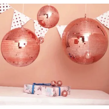 REDODEDO 2400pcs Real Glass Rose Gold Mosaic Tiles