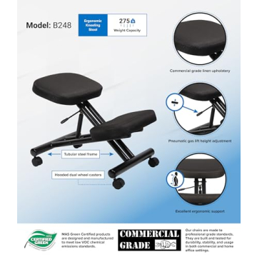 Adjustable Boss Ergonomic Kneeling Stool for Comfort