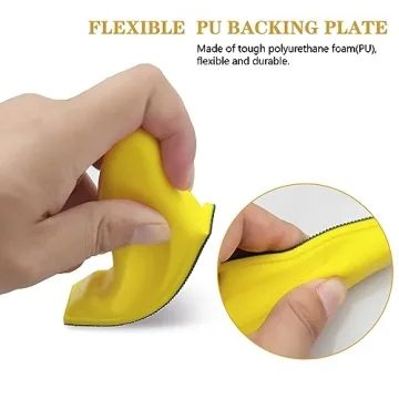 WBJKZJD Hand Sander Kit with 120 Grit Sandpaper for Crafts