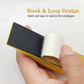 WBJKZJD Hand Sander Kit with 120 Grit Sandpaper for Crafts