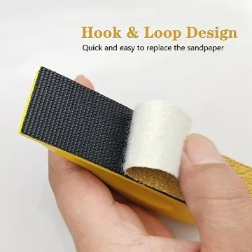 WBJKZJD Hand Sander Kit with 120 Grit Sandpaper for Crafts