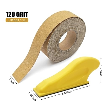 WBJKZJD Hand Sander Kit with 120 Grit Sandpaper for Crafts
